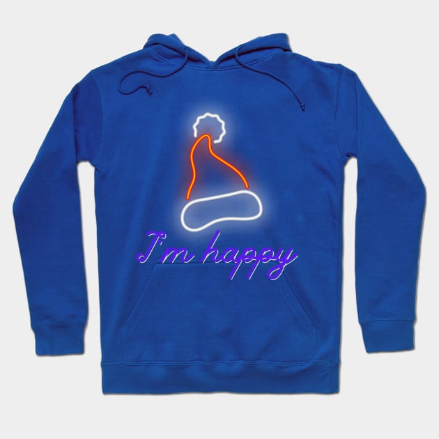 I'm happy christmas Hoodie by LOVE YOU LEONA